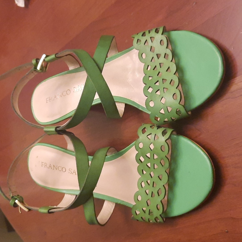 Franco Sarto green heels